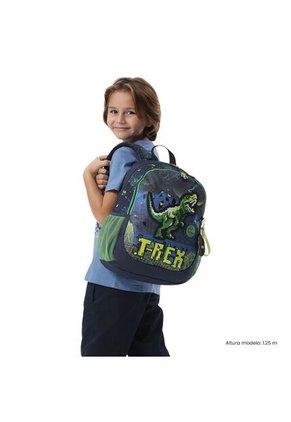 Morral Para Niño Digisaurio Mediano Color Azul