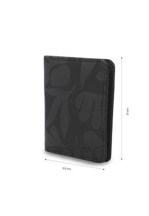 Billetera Mujer Texture Pequeña Con RFID Blocker Negra