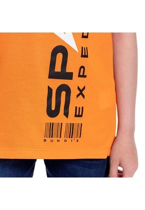 Camiseta Para Niño Proyecty Color Naranja