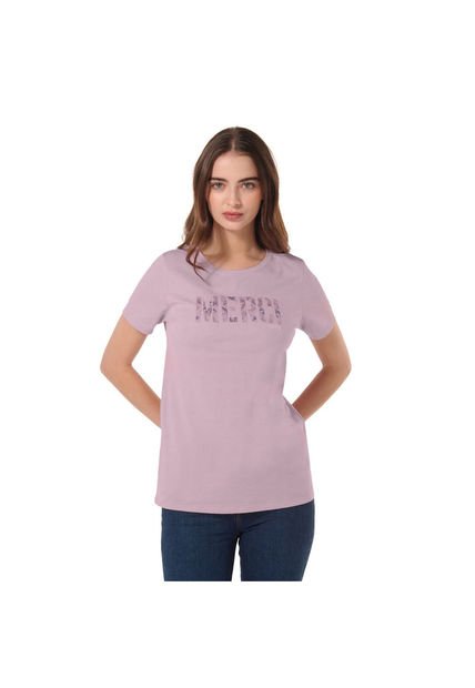 Camiseta Estampada Para Mujer Dusti Rosada