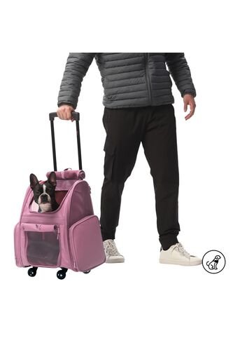 Cargador Para Mascota Con Ruedas Maxxie Rosado Totto