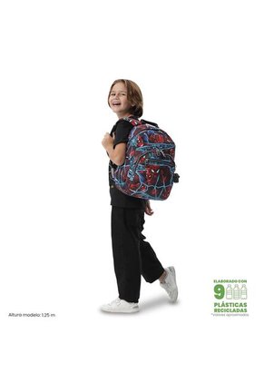 Morral Juvenil Porta PC 13" Gommas Spiderman Rojo