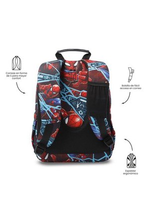 Morral Juvenil Porta PC 13" Gommas Spiderman Rojo