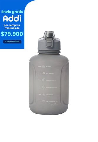 Botilito De Agua Motivación 1500 Ml Gris Totto