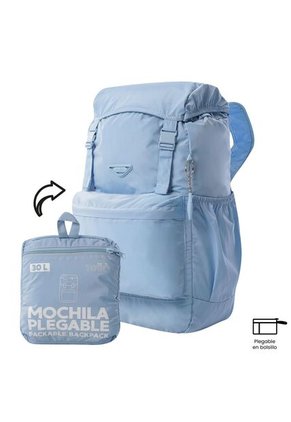 Mochila Plegable Liviana Collapse Grande Azul