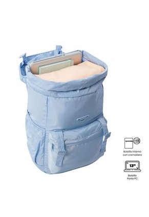 Mochila Plegable Liviana Collapse Grande Azul