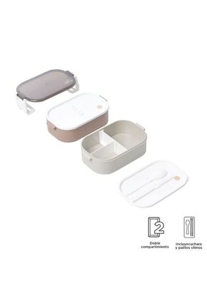Portacomidas Magu Café/Gris