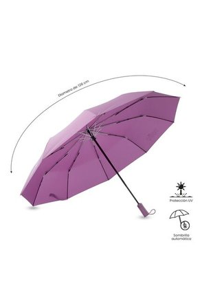 Sombrilla Grande Brella Con Filtro UV Morada