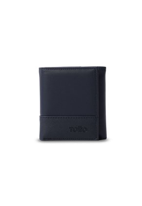 Billetera Hombre Saffiano Grande Con RFID Blocker Azul