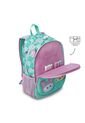 Morral Para Niña Bunny Pump Grande Verde Con Conejos de Totto