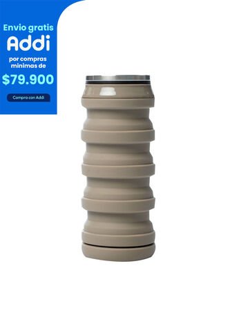 Botilito Plegable Can 480 Ml Café Totto