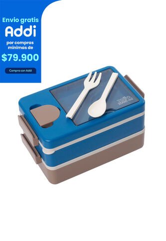 Portacomidas Keiko Azul/Café Totto