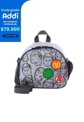 Lonchera Con Aislamiento Térmico Super Avengers Gris Totto