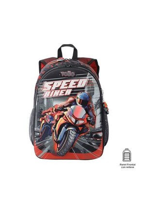 Combo Escolar Speed Biker Morral + Lonchera Y Cartuchera