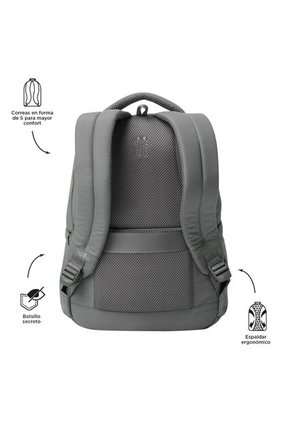 Morral Universitario Steif Nara Porta PC 14" Gris Unisex