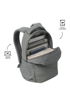 Morral Universitario Steif Nara Porta PC 14" Gris Unisex