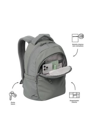 Morral Universitario Steif Nara Porta PC 14" Gris Unisex