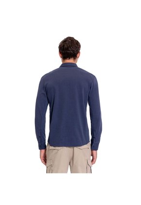 Camisa Para Hombre Eltit Manga Larga Azul