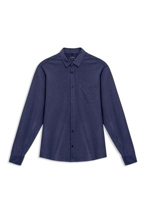 Camisa Para Hombre Eltit Manga Larga Azul