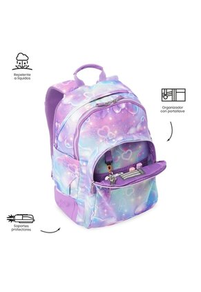Morral Juvenil Porta PC 14" Rayol Morado
