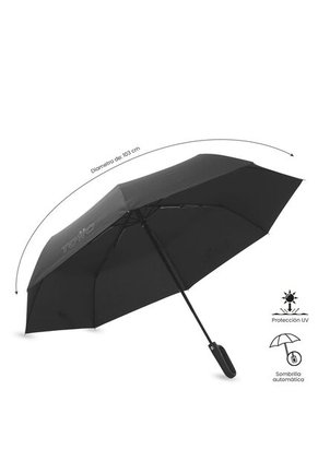 Sombrilla Mediana Aurora Con Filtro UV Negra