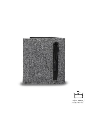 Billetera Hombre Riva Grande Con RFID Blocker Gris