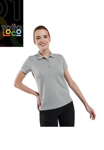 Camisa Polo Masara Gris Mujer Totto