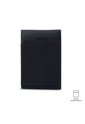 Billetera Hombre Wood 2 Grande Con RFID Blocker Azul