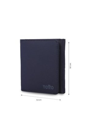 Billetera Hombre Wood 2 Grande Con RFID Blocker Azul