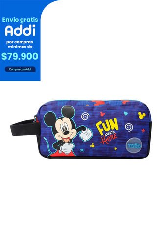 Cartuchera Escolar Mickey  Azul Totto