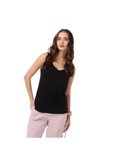 Top Para Mujer Guacamaya Negro