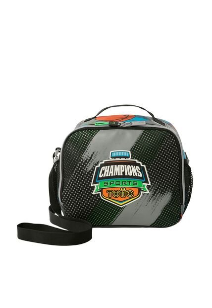 Lonchera Térmica Para Niño Multisport Grande Gris