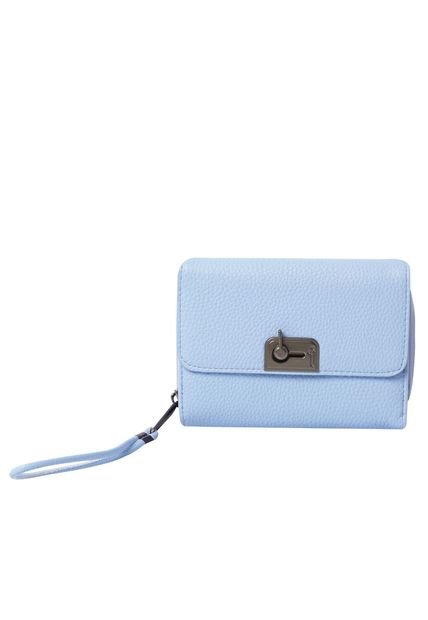 Billetera Smooth Cri Con RFID Blocker Azul