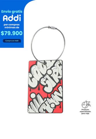 Etiqueta Identificador Para Maleta De Viaje Travel Tag Roja Totto