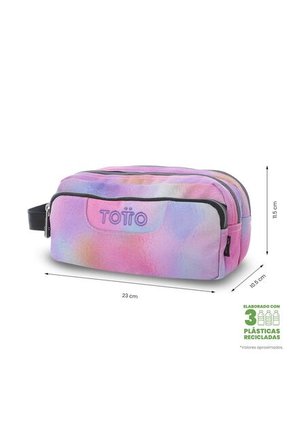 Cartuchera Multiuso Agapec Glitter Grande Rosada Mujer