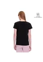 Camiseta Estampada Para Mujer Prime Manga Corta Negra de Totto
