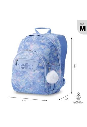 Morral Juvenil Porta PC 13" Gommas Azul