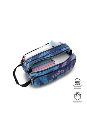 Cartuchera Multiuso Agapec Grande Azul Mujer