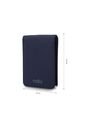 Billetera Hombre Wood Pequeña Con RFID Blocker Azul de Totto