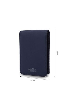 Billetera Hombre Wood Pequeña Con RFID Blocker Azul