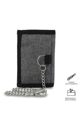 Billetera Hombre Riva Mediana Con RFID Blocker Gris