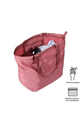 Shopping Bag Plegable Tamaño L Rosada