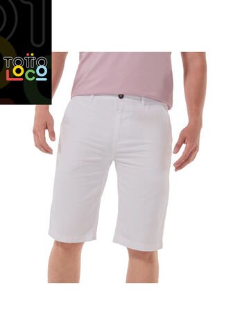 Bermuda Para Hombre Chloto Blanca Totto