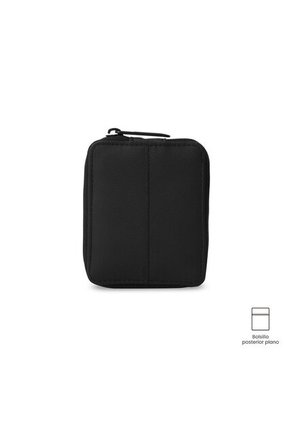 Billetera Hombre Wood Mediana Con RFID Blocker Negra