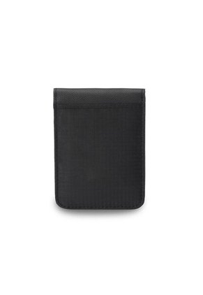 Billetera Hombre Wood Pequeña Con RFID Blocker Negra