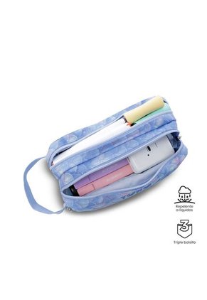 Cartuchera Multiuso Agapec Grande Azul Mujer