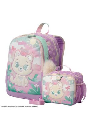 Lonchera Térmica Para Niña Queen Cat Grande Rosada