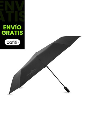 Sombrilla Grande Brella Con Filtro UV Negra Totto