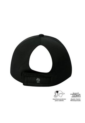 Gorra Beisbolera Tanger Con Filtro UV Negra