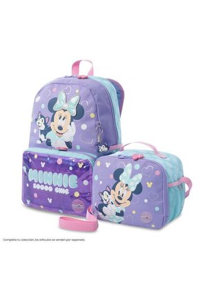 Lonchera Térmica Para Niña Minnie Grande Morada